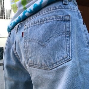 vintage original levi low rise flare jeans!!